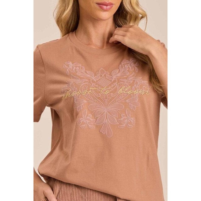 T-SHIRT DOCE TRAMA FEMININA REF:106363