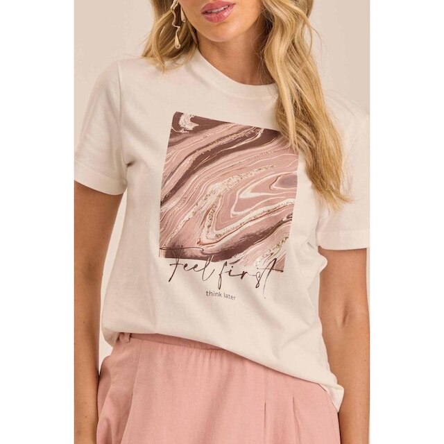 T-SHIRT DOCE TRAMA FEMININA REF:106394