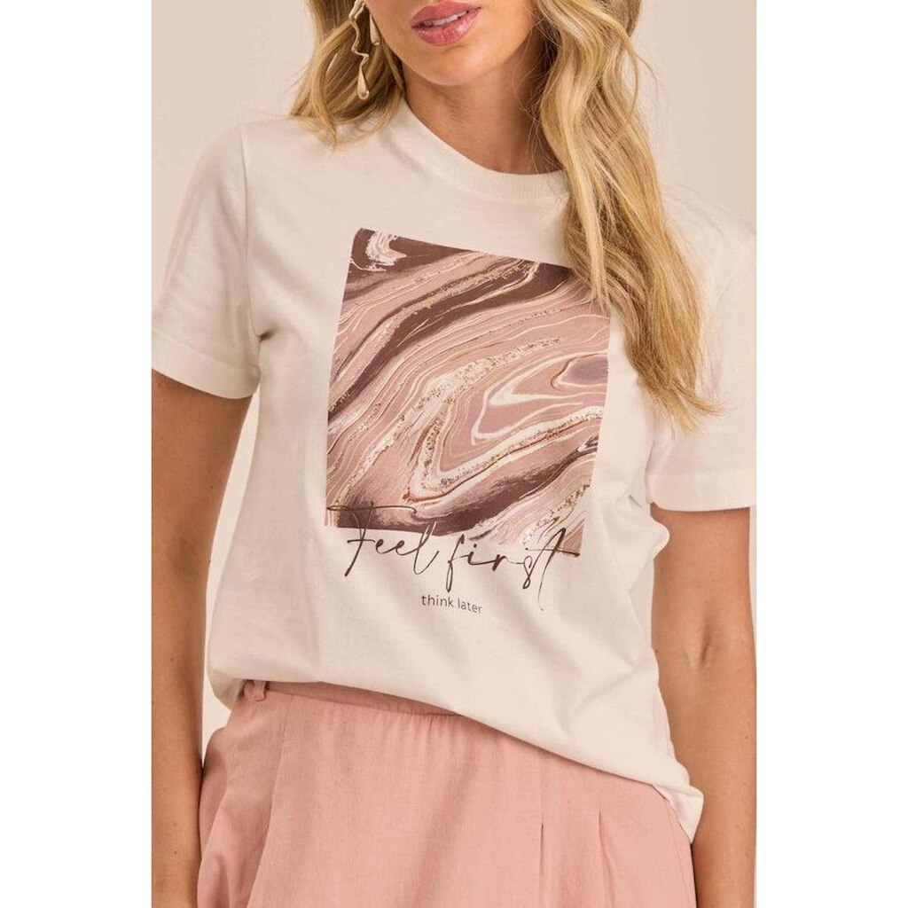 T-SHIRT DOCE TRAMA FEMININA REF:106394