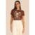 T-SHIRT DOCE TRAMA FEMININA REF:106614 - Cafe