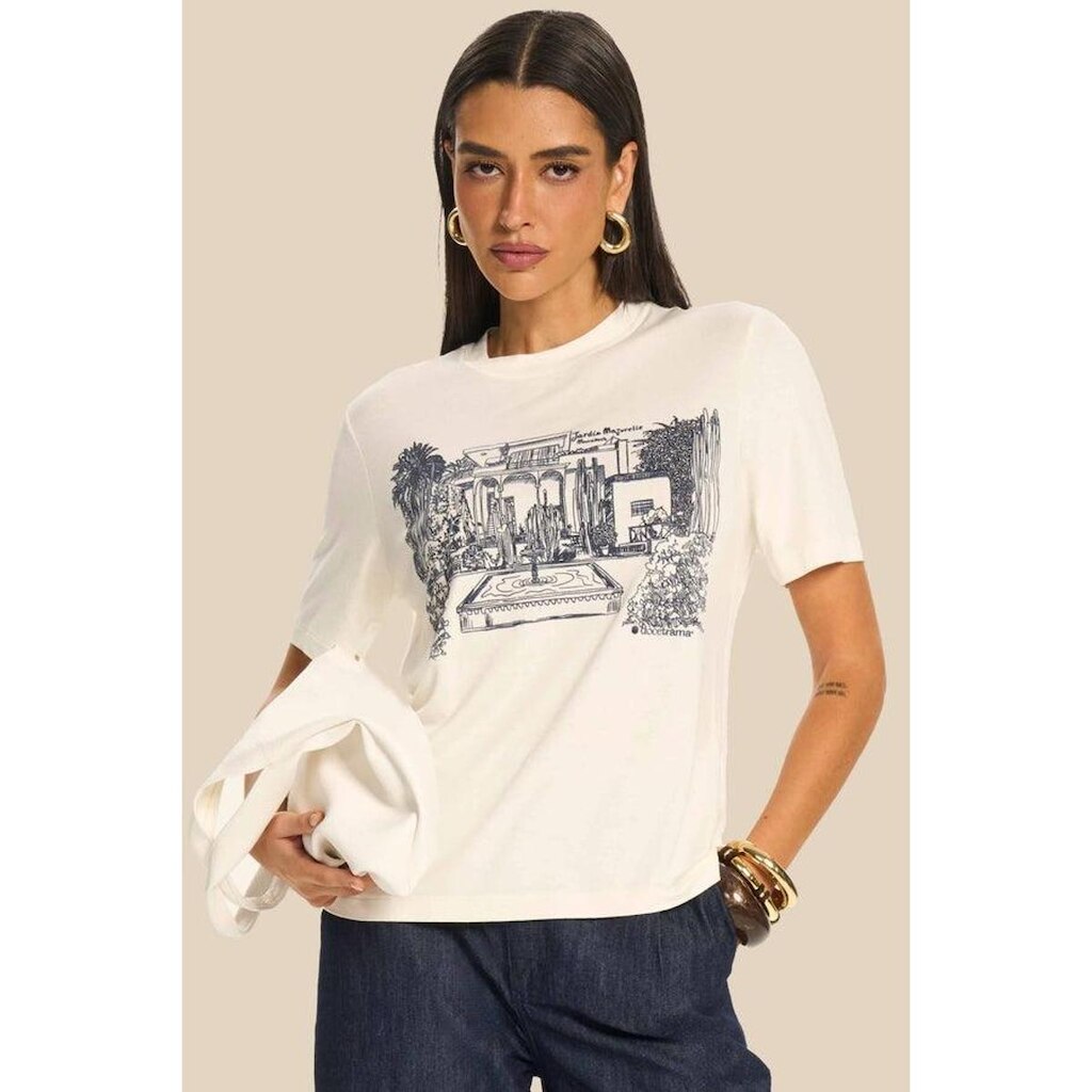 T-SHIRT DOCE TRAMA FEMININA REF:106762