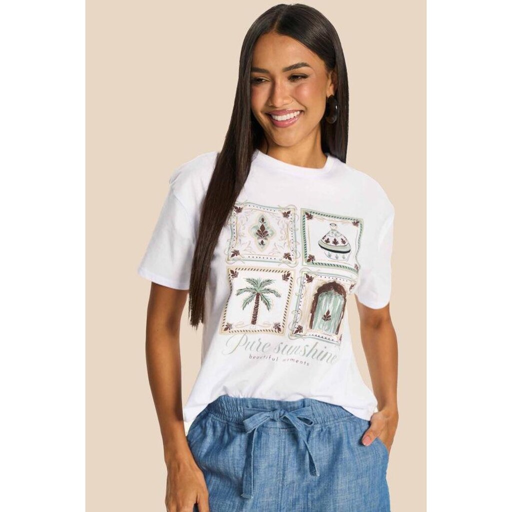 T-SHIRT DOCE TRAMA FEMININA REF:106792