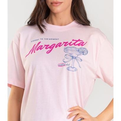 T-shirt Feminina Manga Curta Oversized Dianna