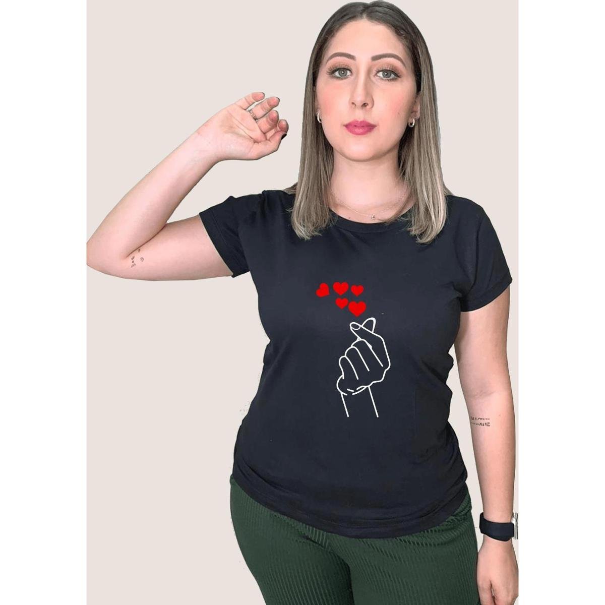 t shirt de coração