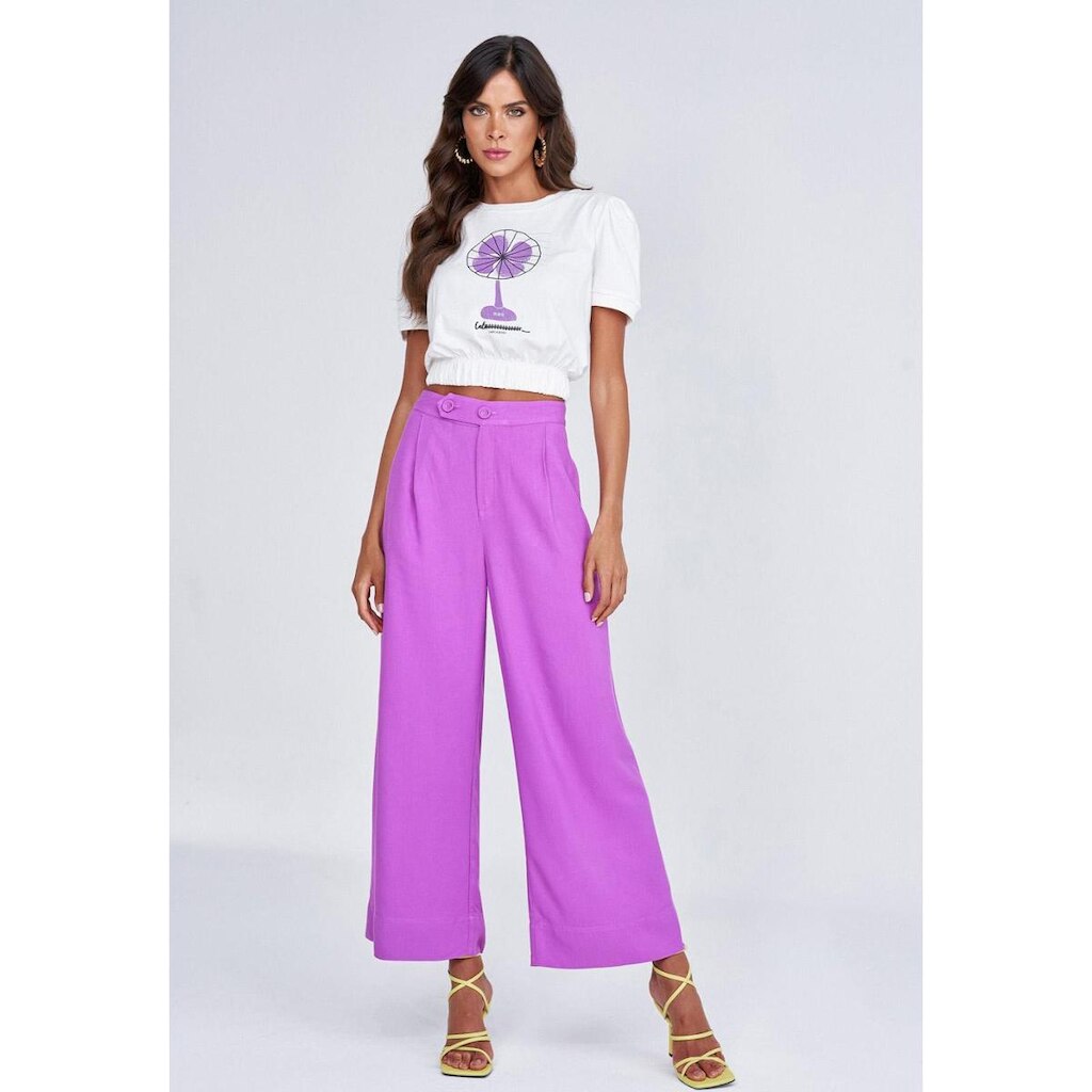 T-shirt-Lado-Avesso-Decote-Redondo-Off-White Tam. M