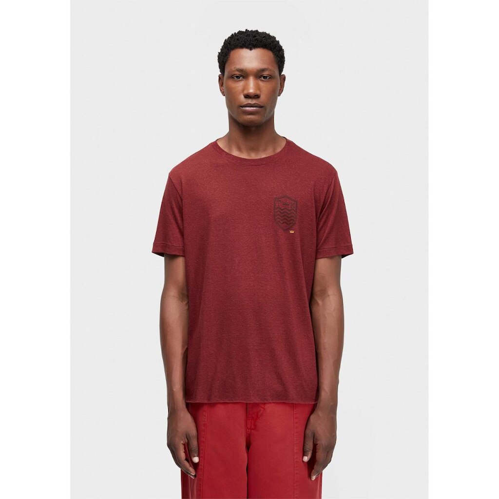 T-shirt light brasão linen white edition OSKLEN
