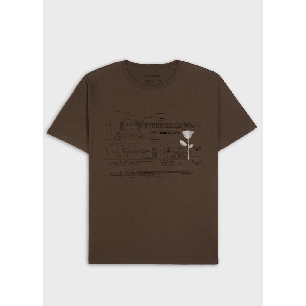 T-shirt slim stone guitar draw OSKLEN