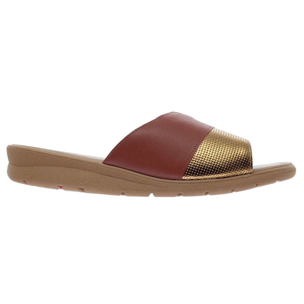 Tamanco Anabela Feminina Usaflex AC2311006 Bronze
