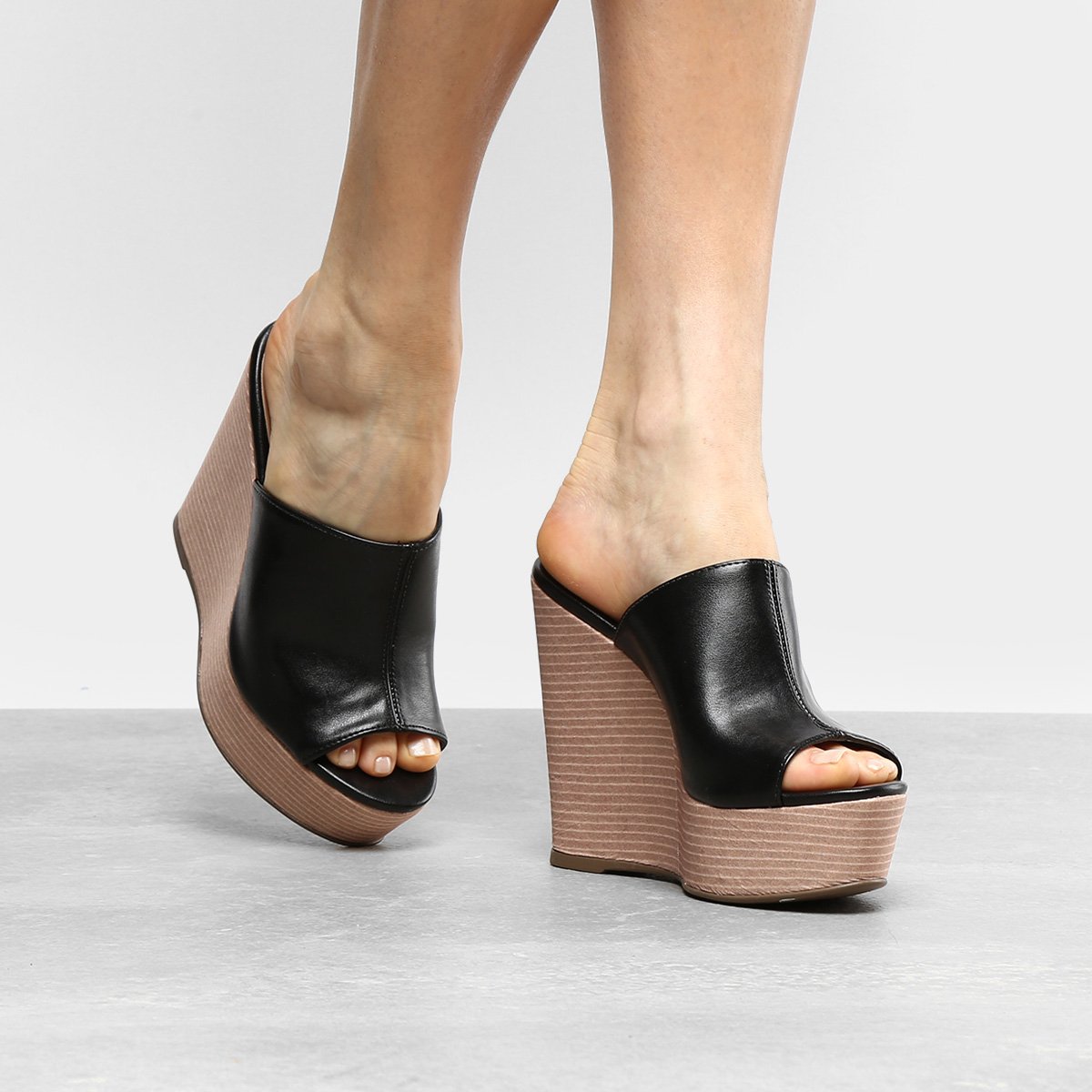 tamanco anabela via uno