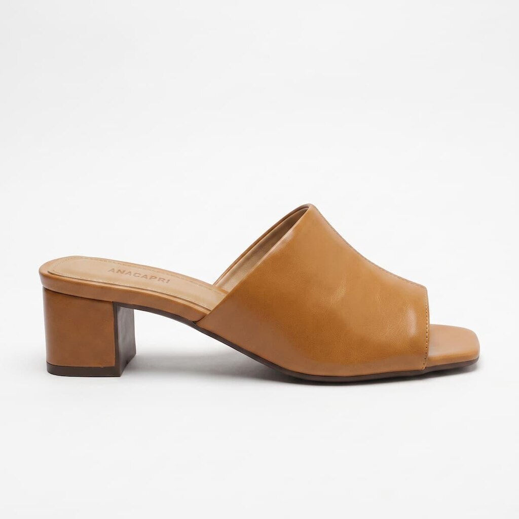 Tamanco Anacapri Feminino Salto Bloco Médio C3078900080002 Caramelo