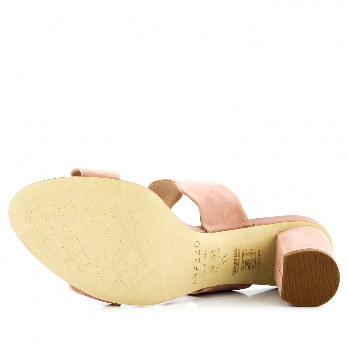 Sandália Amarela Nobuck Bloco Tiras Claire | Arezzo - GLAMI.com.br