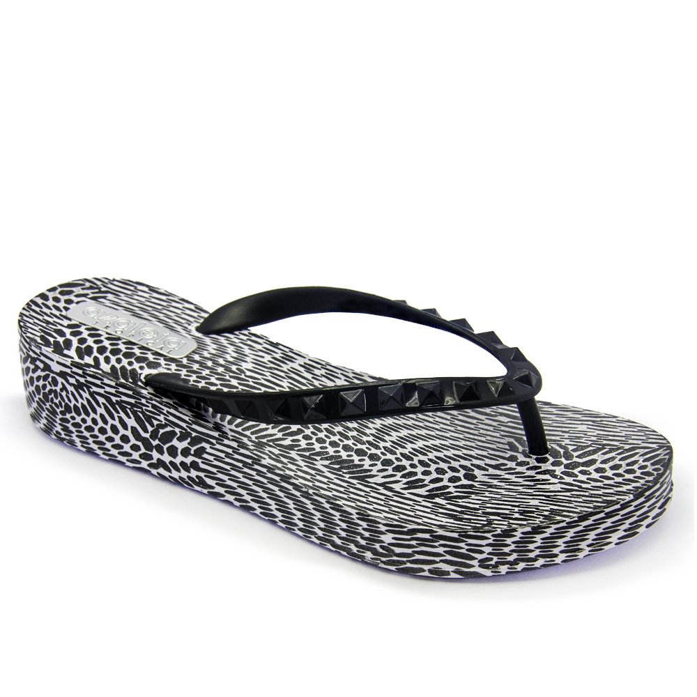 tamanco anabela azaleia tropical