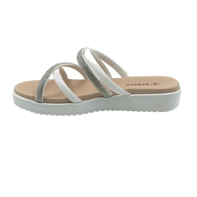 Tamanco Bebecê Flat Form com Strass 2289716