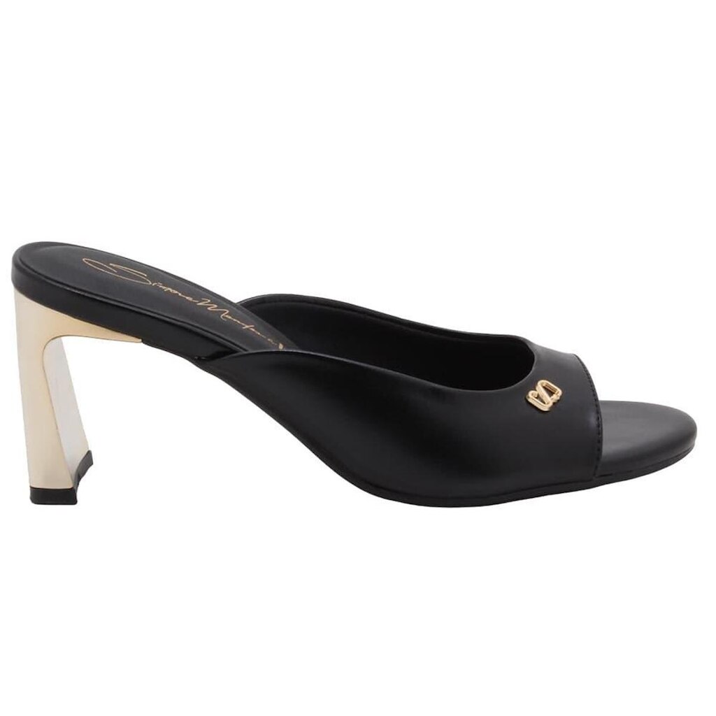 Tamanco Bebece Mule Salto Geométrico Espelhado Feminino T6066-346