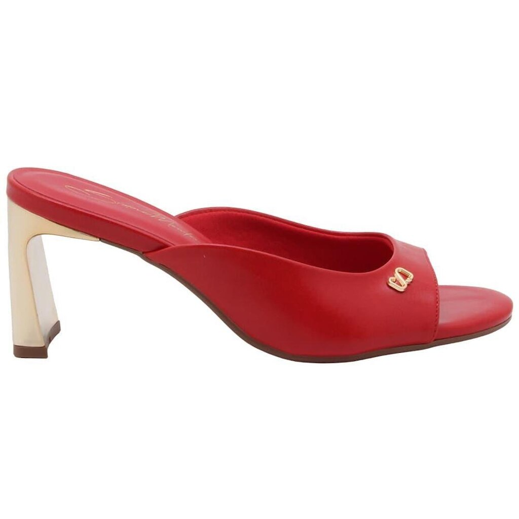 Tamanco Bebece Mule Salto Geométrico Espelhado Feminino T6066-346