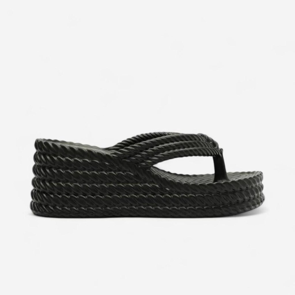 Tamanco Brizza Flatform Marrocos Sun Preto
