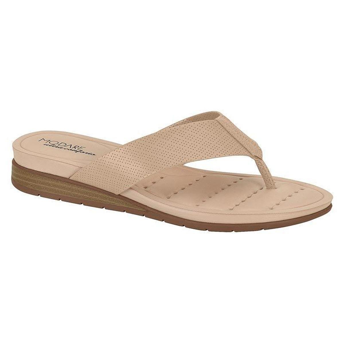 Tamanco Chinelo Modare 7113200 Feminino - Bege Claro Menor preço em Tamanco Chinelo Modare 7113200 Feminino - Bege Claro