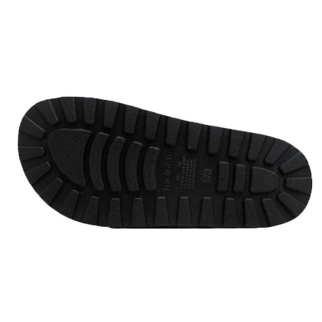 Tamanco Chinelo Slide Feminino De Fivela Moleca 5436.401 - Multi Preto - 40