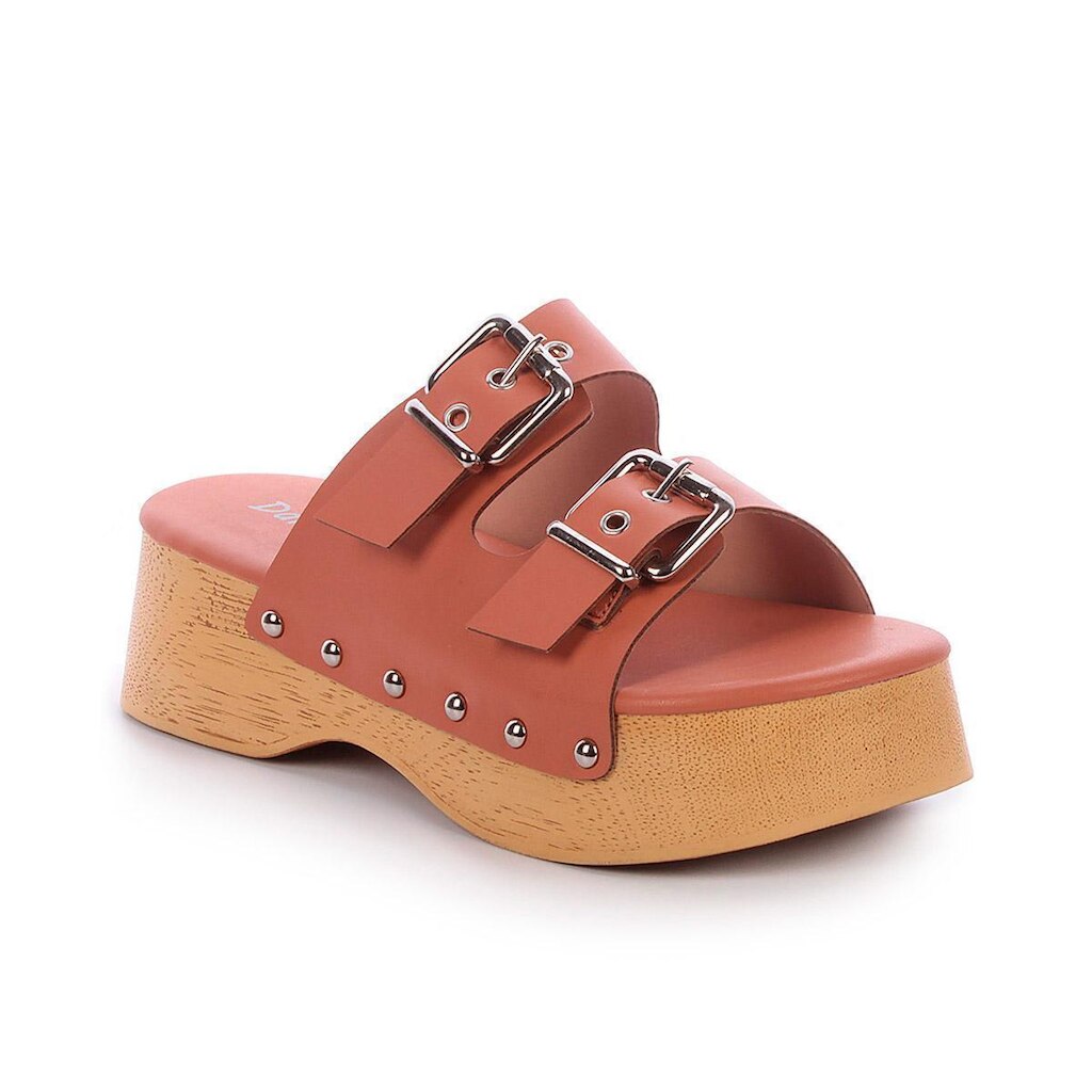 Tamanco Clog Scarlet Marrom