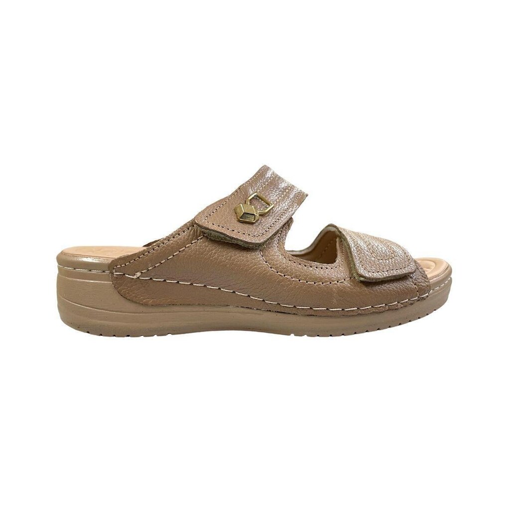 Tamanco Comfort De Couro Pegada Feminino