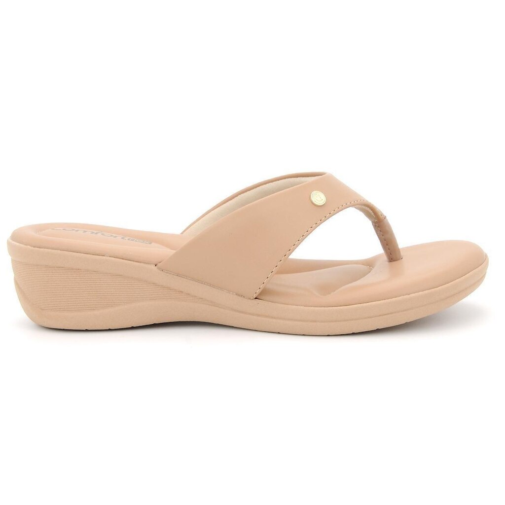 Tamanco Comfortfllex 2488403 Salto Anabela Dedo Feminino