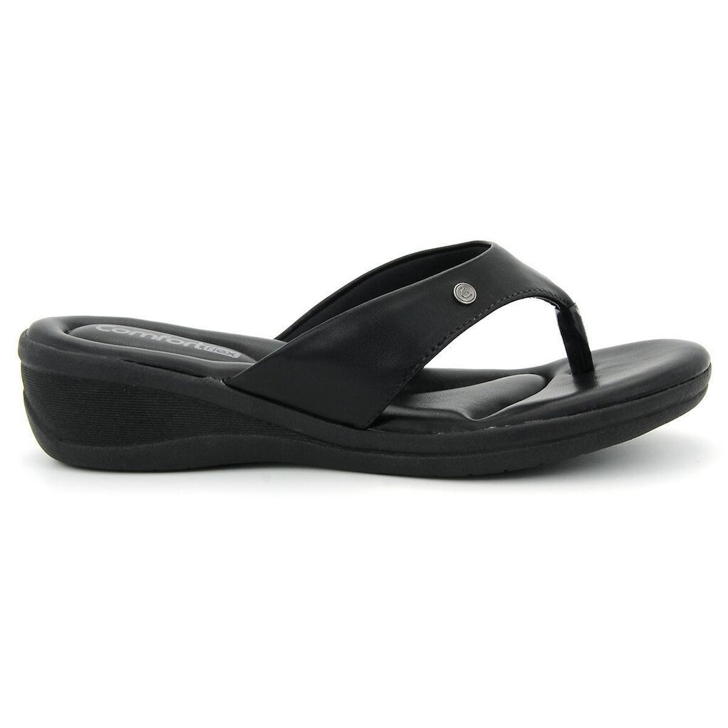Tamanco Comfortfllex 2488403 Salto Anabela Dedo Feminino
