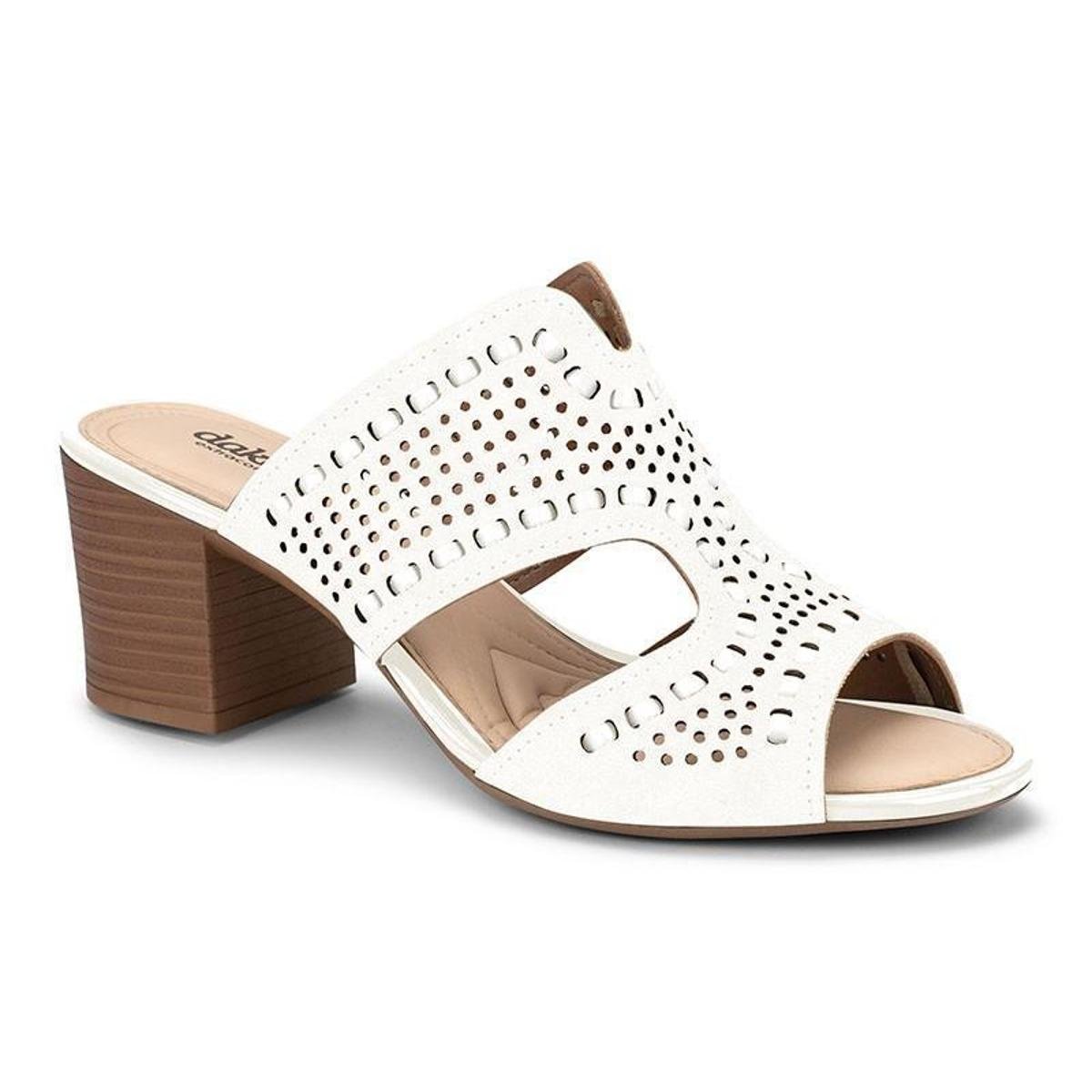 Tamanco Dakota Z7382 Feminino - Branco Menor preço em Tamanco Dakota Z7382 Feminino - Branco