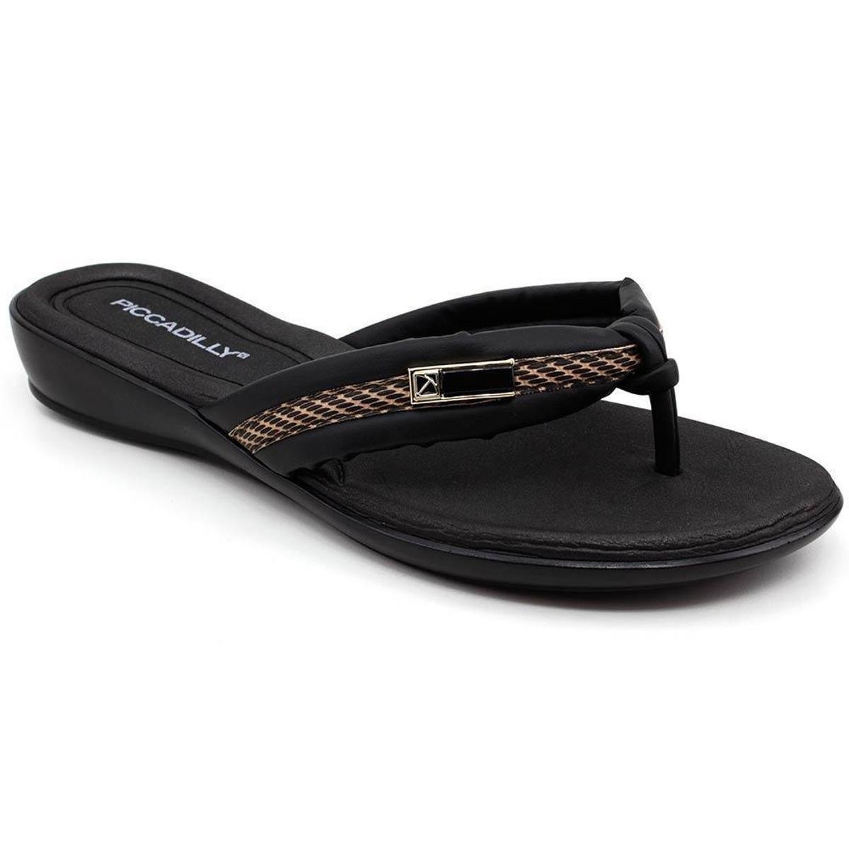 Tamanco Dedo Piccadilly Feminino - Preto Menor preço em Tamanco Dedo Piccadilly Feminino - Preto