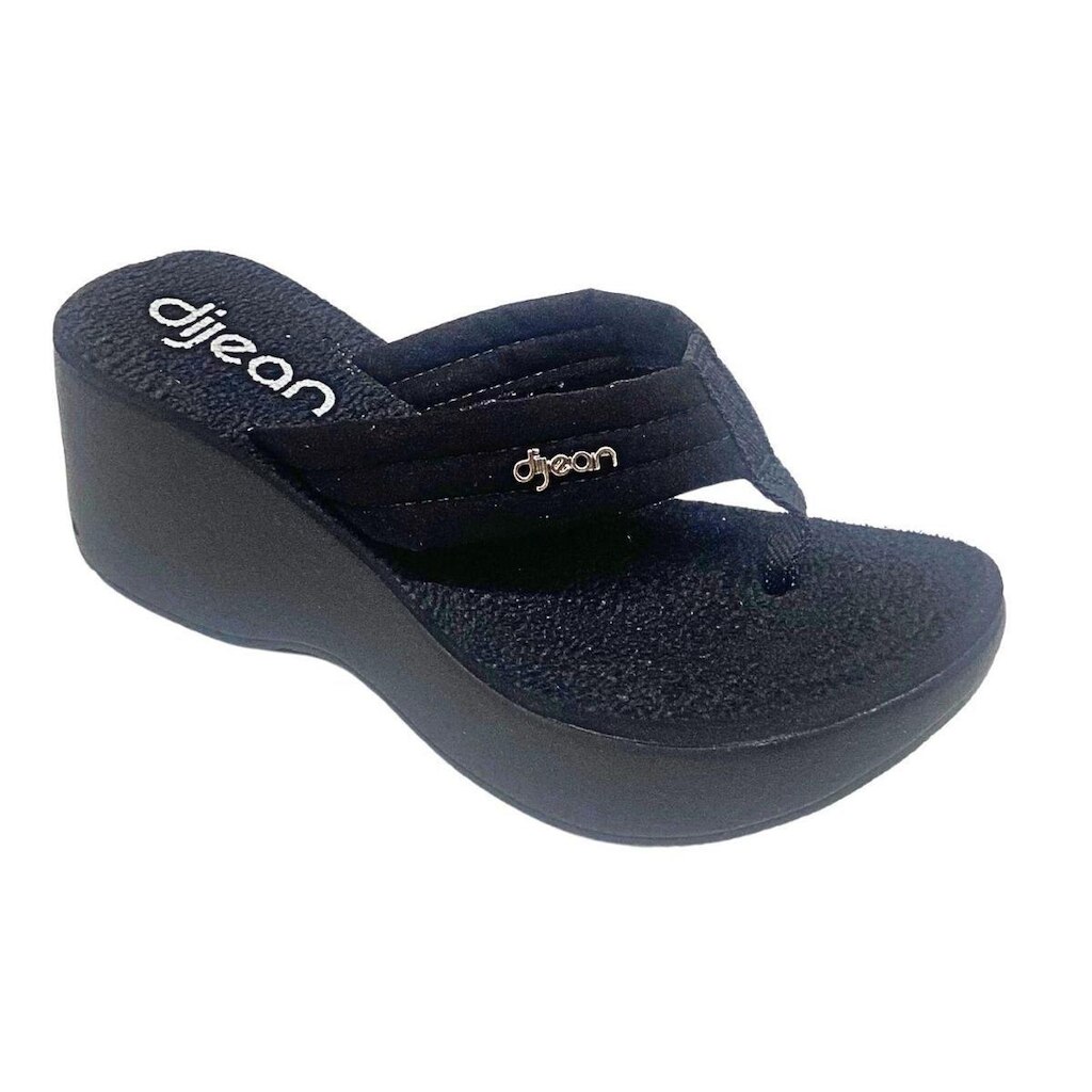 Tamanco Dijean 276 Plataforma Anabela Chinelo Sandalia Dedo