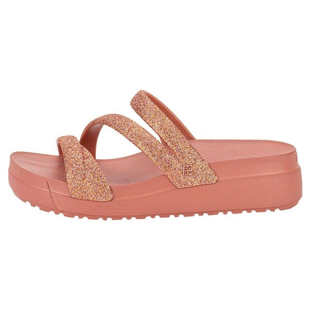 Tamanco Feminino Anabela Glitter Up Zaxy 19068