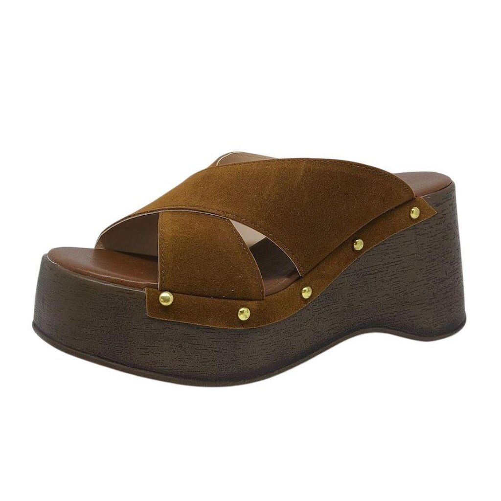 Tamanco Feminino Anabela Media Moderna Classica Macia Cacci