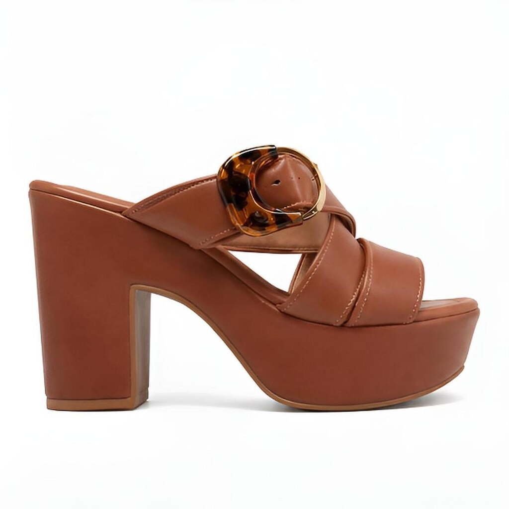 Tamanco Feminino Bebece Meia Pata Napa Fivela T5118-197