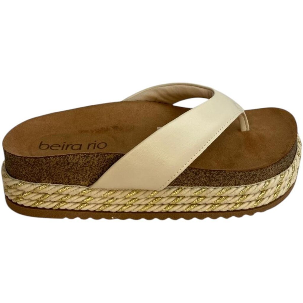 Tamanco Feminino Beira Rio Flatform Papete Dedo Confortável