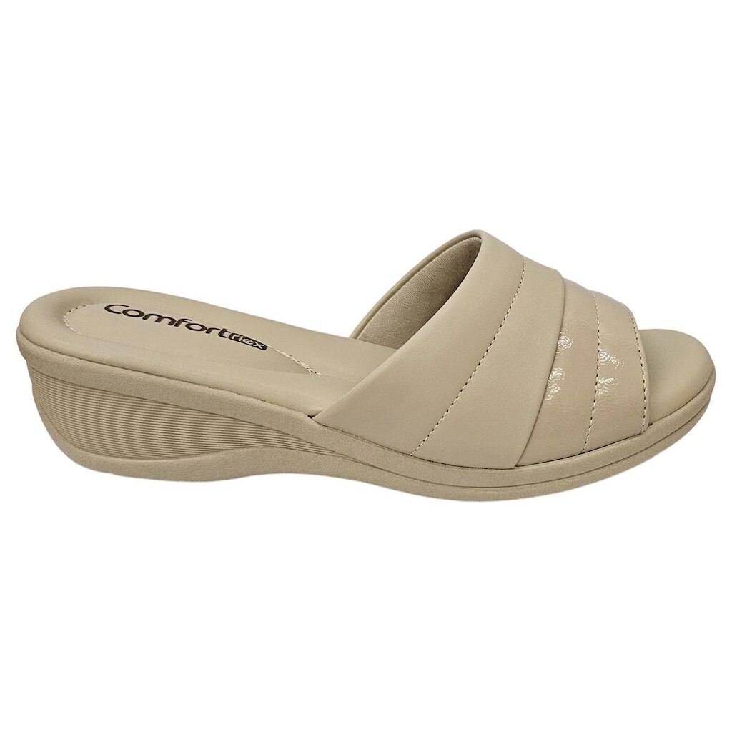 Tamanco Feminino Comfortflex 24-88401 Solado Anabelado Conforto Estilo Casual
