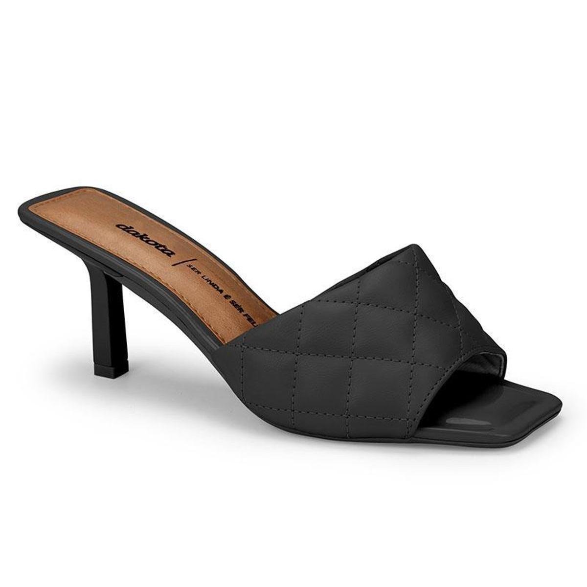 Tamanco Feminino Dakota Z7132Q - Preto Menor preço em Tamanco Feminino Dakota Z7132Q - Preto