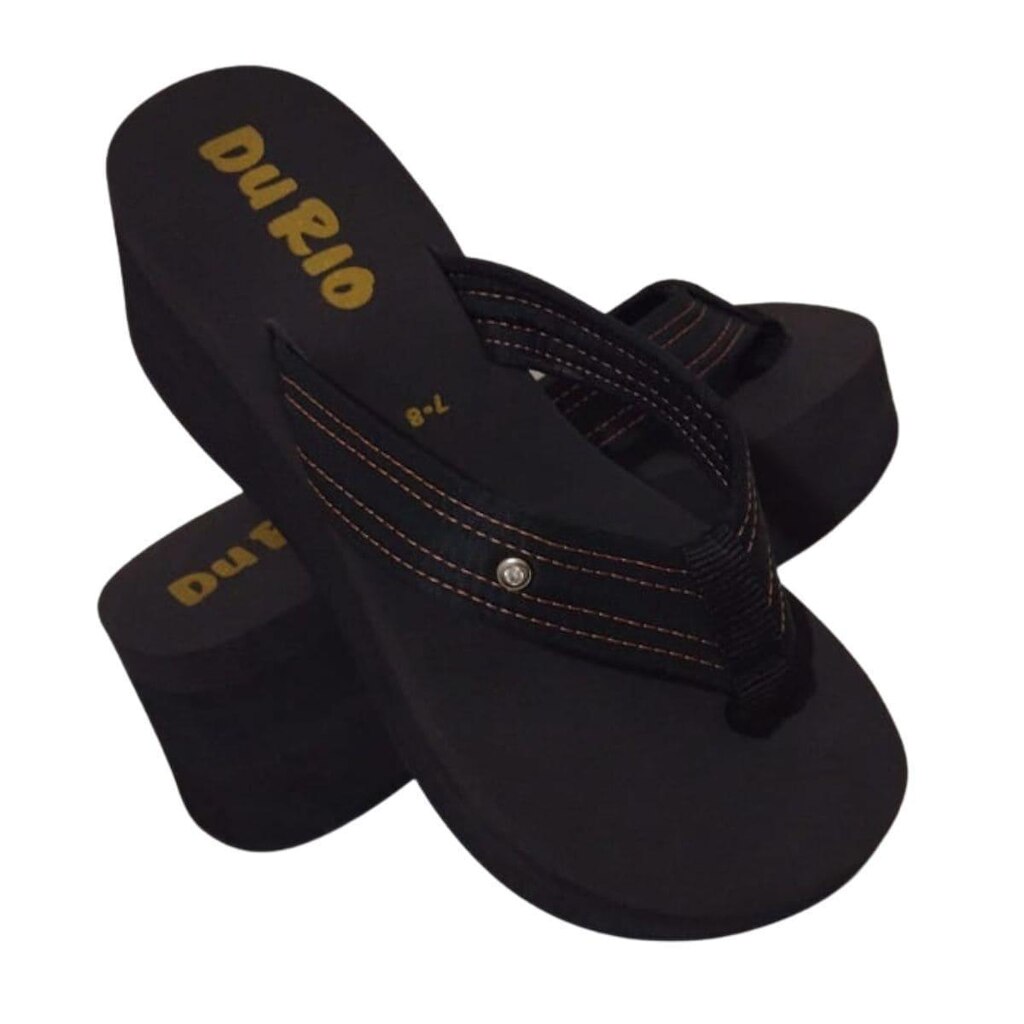 Tamanco Feminino Du Rio Couro Tijuca - Café - 33/34