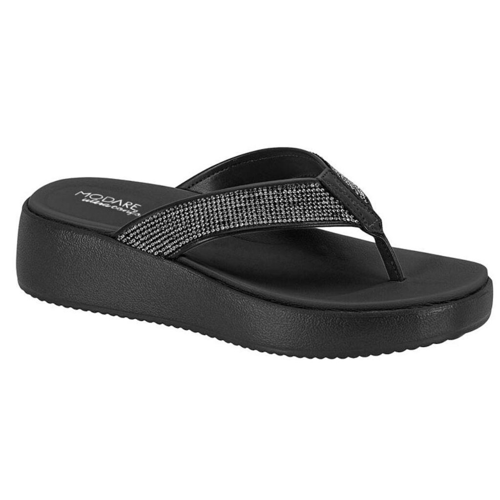 Tamanco Feminino Flatform Conforto Estilo Brilho
