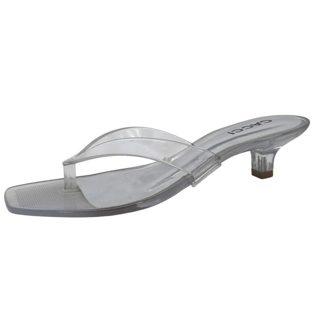 Tamanco Feminino Jelly Leve Tendencia Salto Baixo Cacci