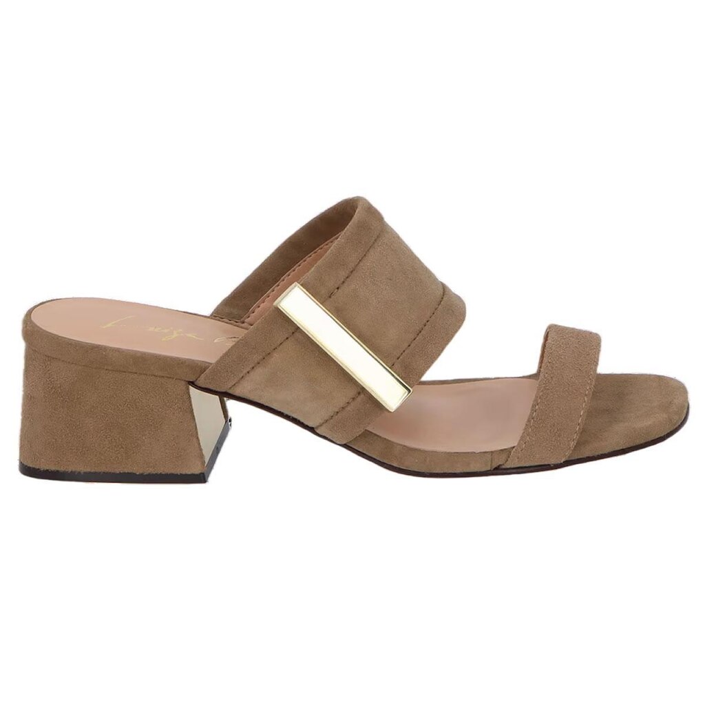Tamanco Feminino Luiza Barcelos Camurça Bege Fendi - 131301