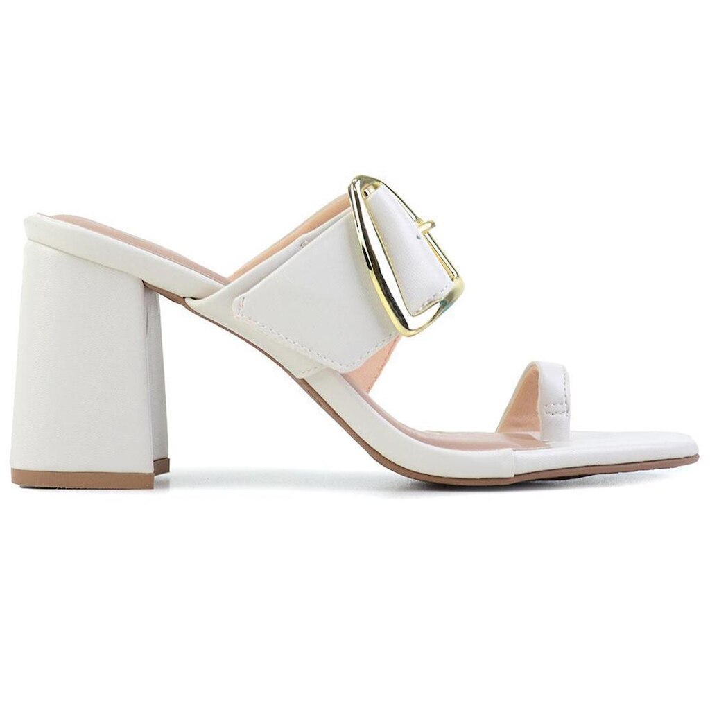 Tamanco Feminino Offline Branco Off - 5830