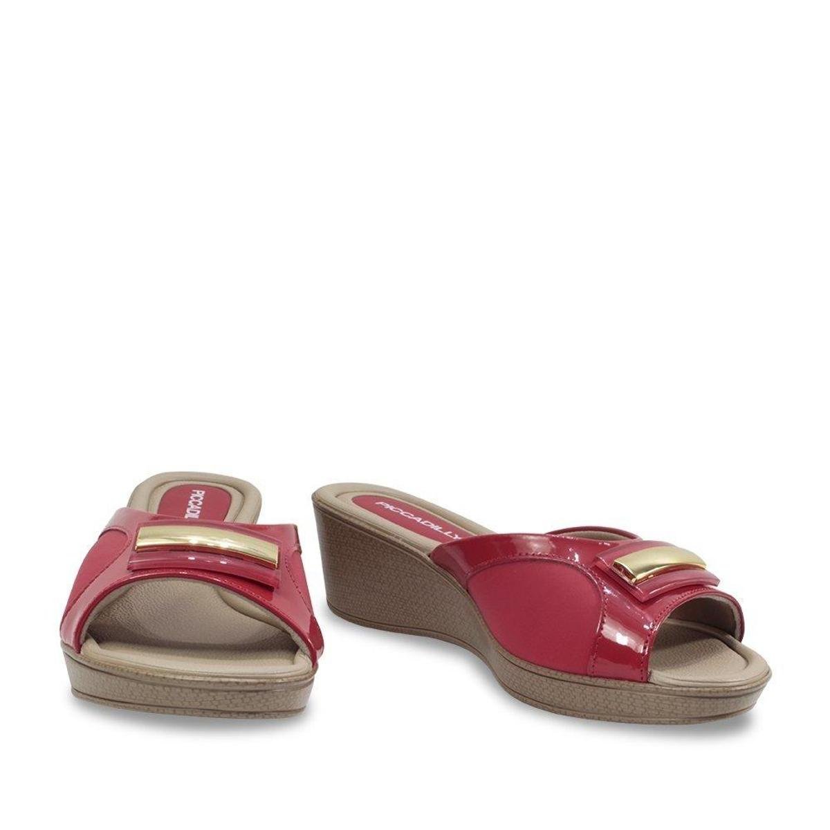 tamanco vermelho piccadilly