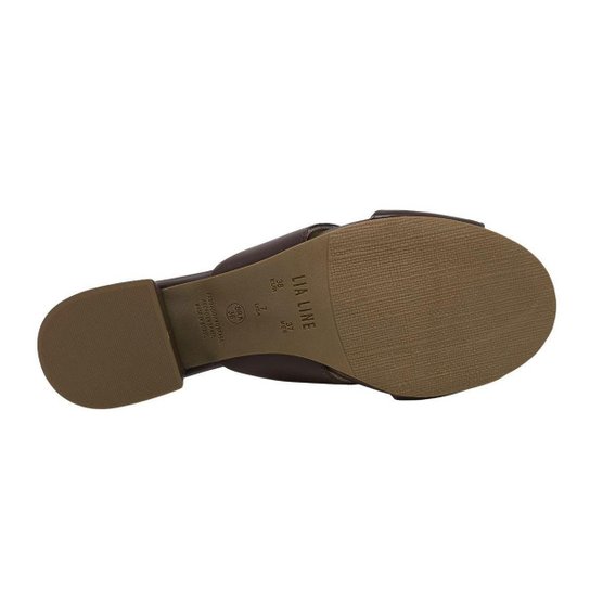 Tamanco Feminino Salto Médio Bloco Confortavel Leve Lia Line