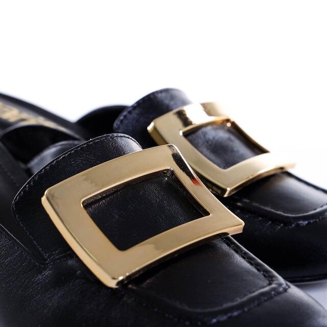 Tamanco Feminino Zariff em Couro Preto