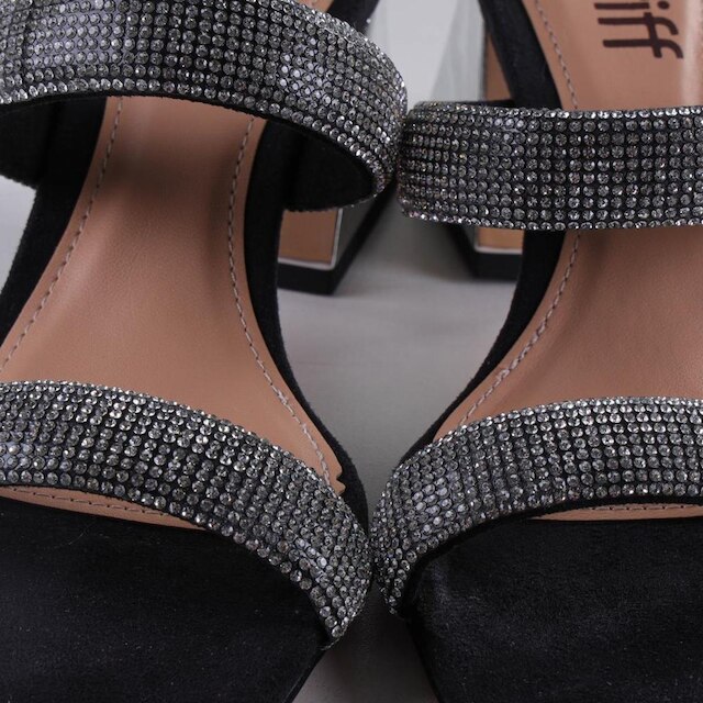 Tamanco Feminino Zariff Preto/Prata
