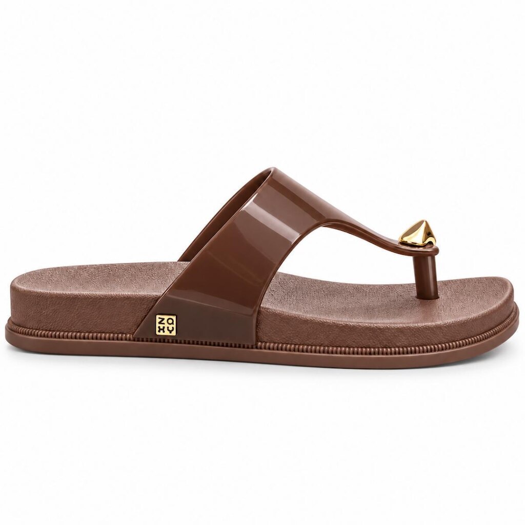 Tamanco Feminino Zaxy Buzz de Dedo com Tiras Brilhantes