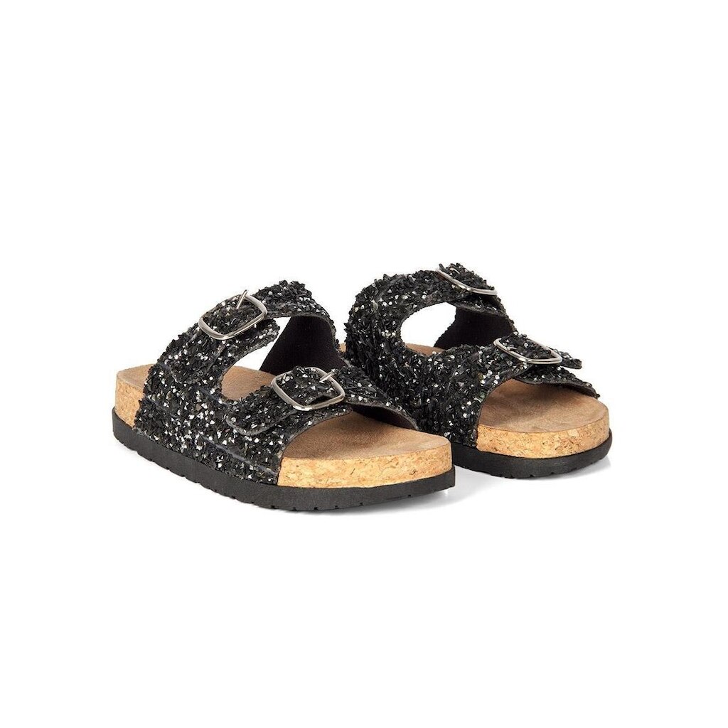 Tamanco Flatform Pixolé Pedriscos Preto