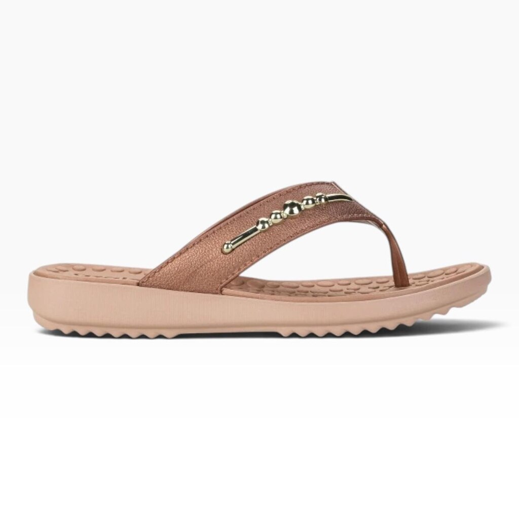TAMANCO GRENDENE FEMININO AZALEIA TAINA CASUAL 19112 CARAMELO