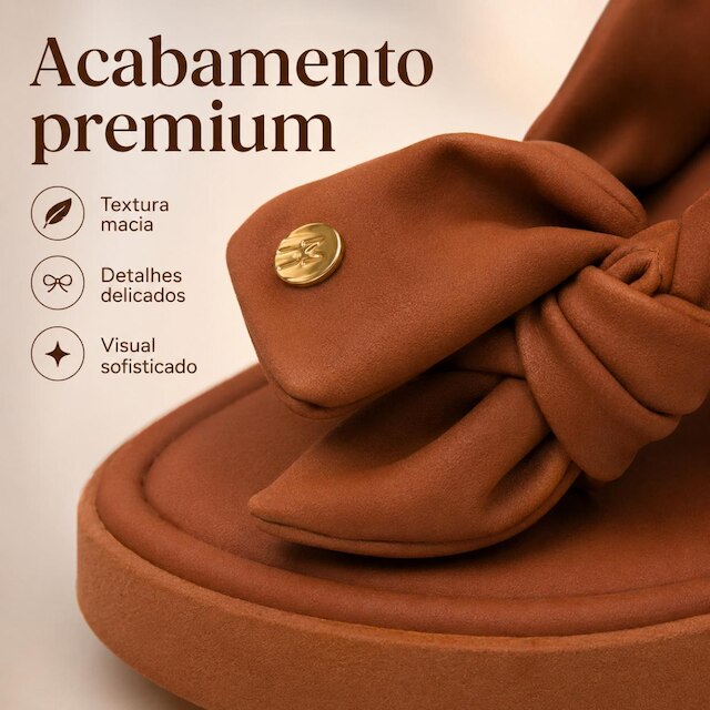 Tamanco Modare Feminino Plataforma com Laço Preto Nobuck