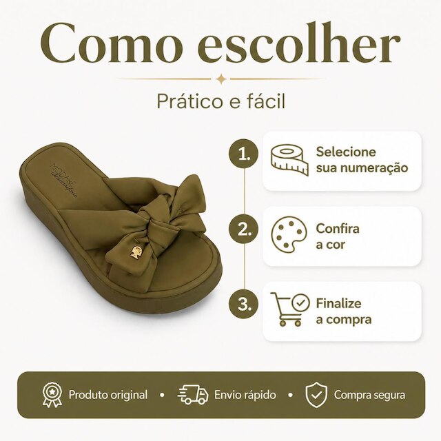 Tamanco Modare Feminino Plataforma com Laço Preto Nobuck