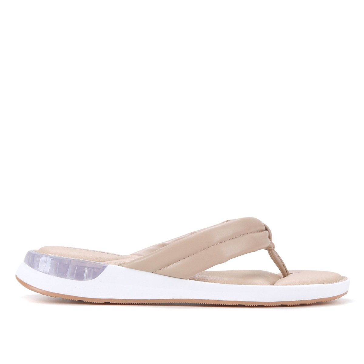 Tamanco Modare Flatform Liso - Bege Menor preço em Tamanco Modare Flatform Liso - Bege